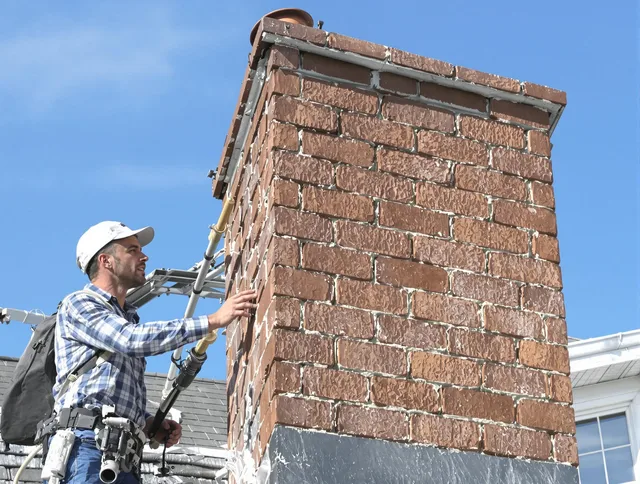 Brickwork for a chimney rebuild by Huntington Beach Chimney Sweep in Huntington Beach, CA