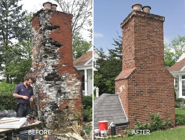 Huntington Beach Chimney Sweep performing a full chimney restoration in Huntington Beach, CA