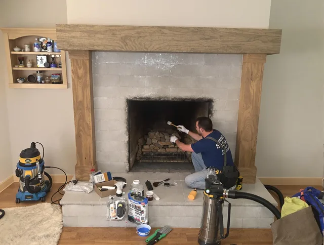 Detailed creosote removal process by Huntington Beach Chimney Sweep in Huntington Beach, CA