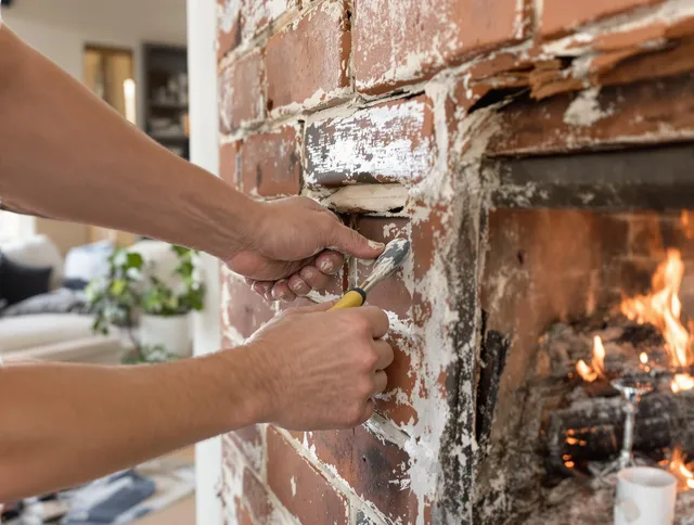 Routine fireplace repair by Huntington Beach Chimney Sweep in Huntington Beach, CA