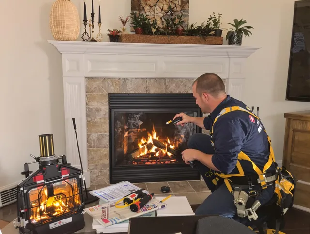Safety-focused fireplace inspection by Huntington Beach Chimney Sweep in Huntington Beach, CA
