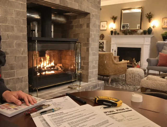 Huntington Beach Chimney Sweep verifying fireplace safety measures in Huntington Beach, CA